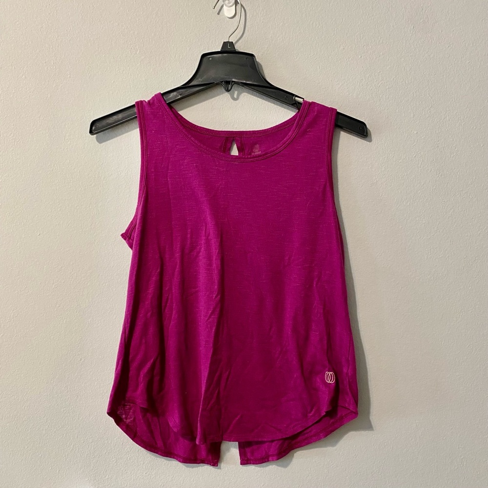 Purple workout tank size large